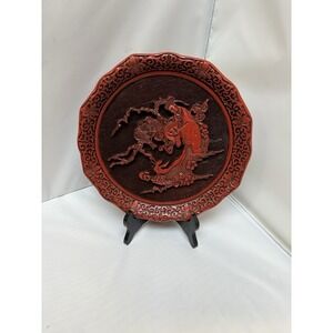 Five Perceptions of Weo Cho Ming The Sense Of Touch Cinnabar Plate Complete